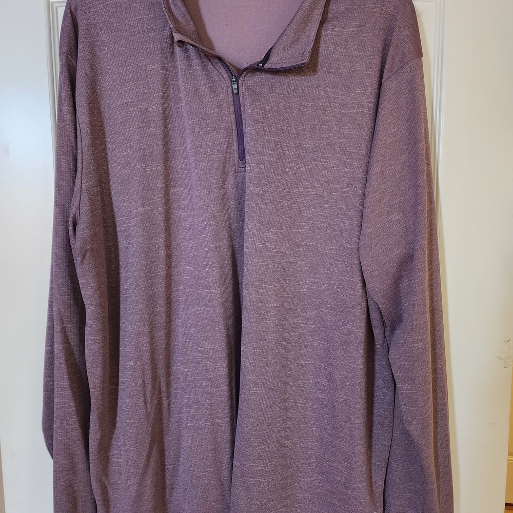 Men's Purple Zip-Up Sweater